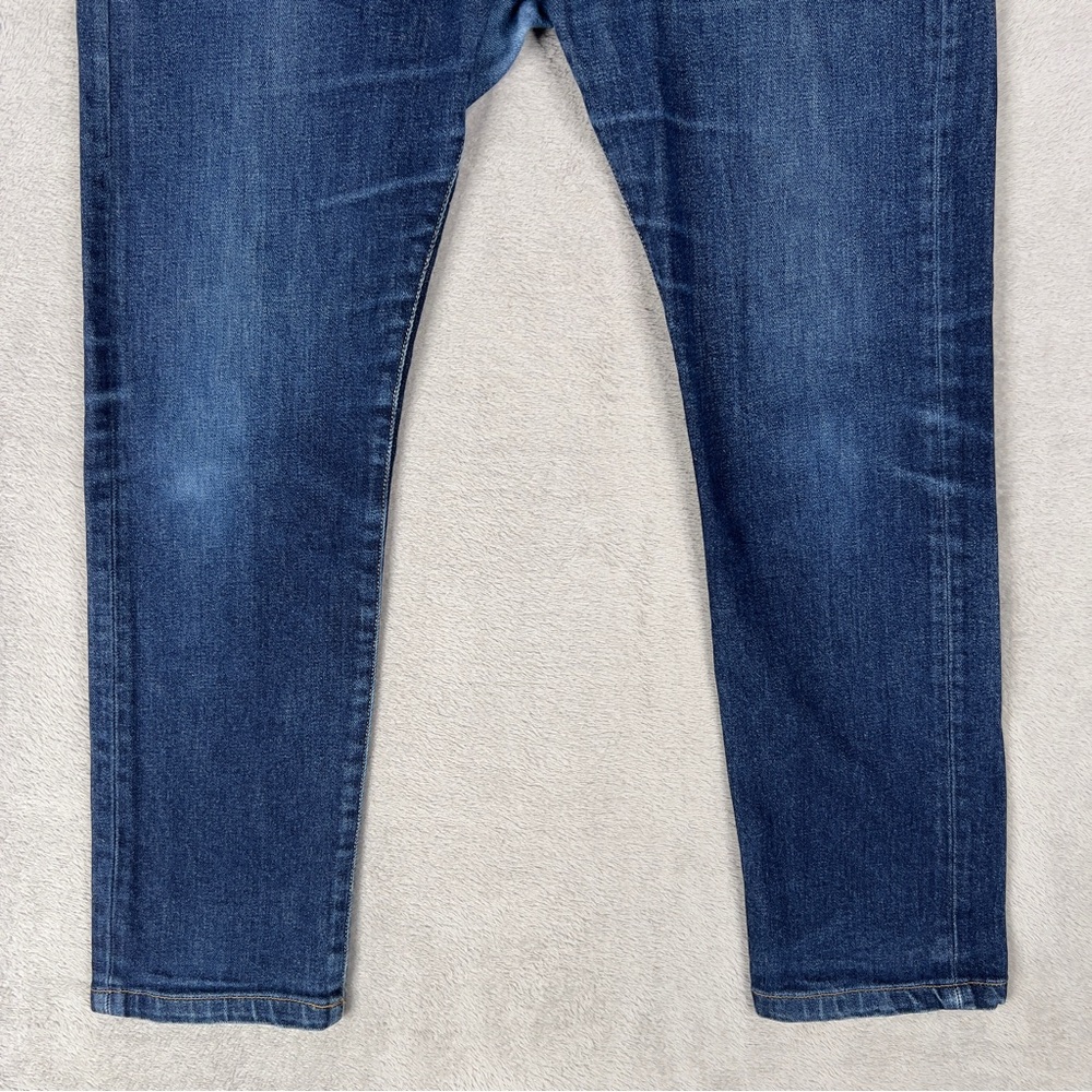 Buck Mason Maverick Slim Jeans Men's 34x28 Double Dipped Denim Medium Wash - Picture 3 of 12